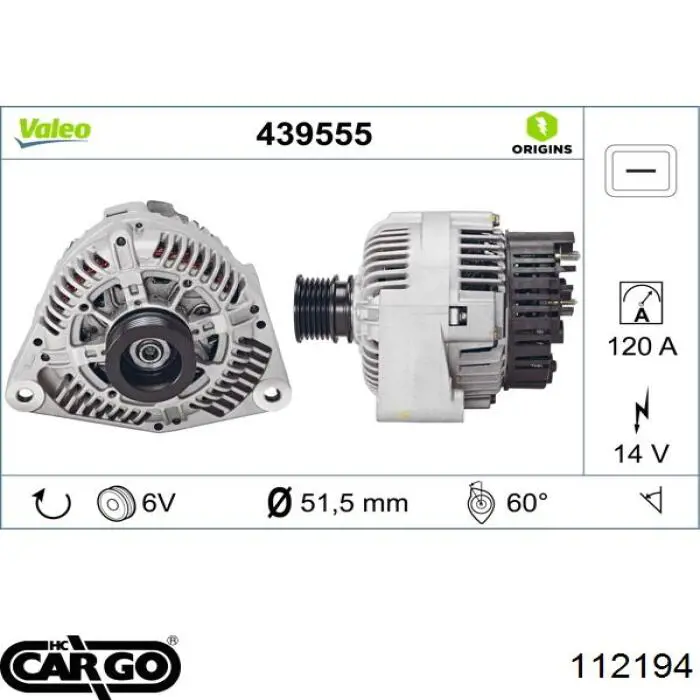 112194 Cargo alternador