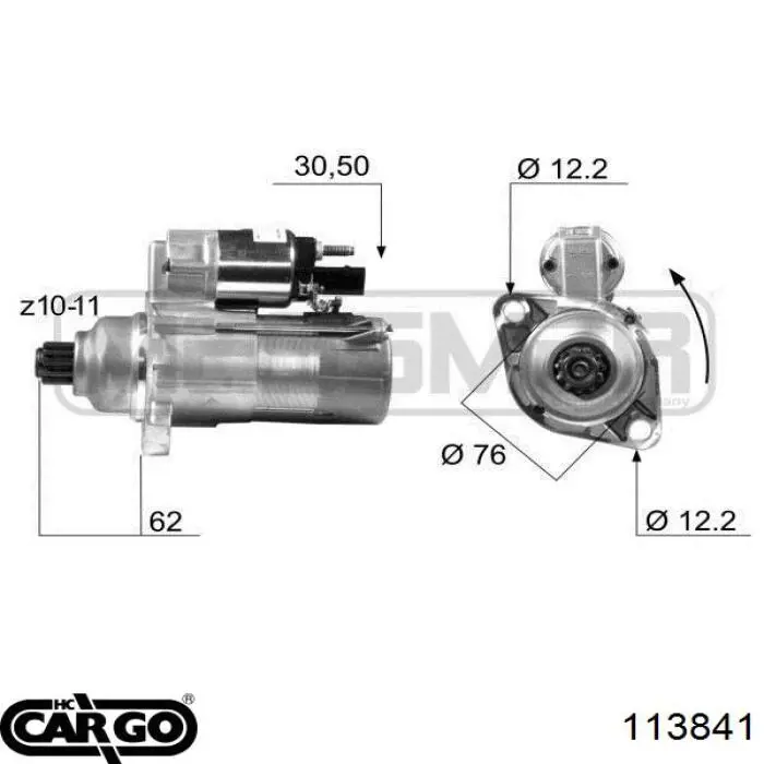 113841 Cargo motor de arranque