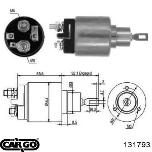 131793 Cargo interruptor magnético, estárter