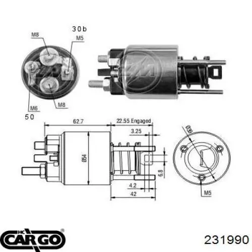 231990 Cargo interruptor magnético, estárter