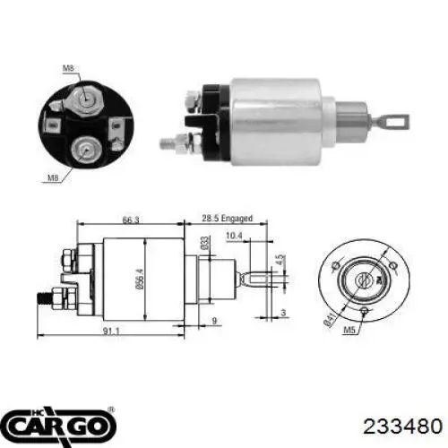 233480 Cargo interruptor magnético, estárter