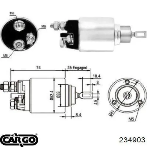 234903 Cargo interruptor magnético, estárter