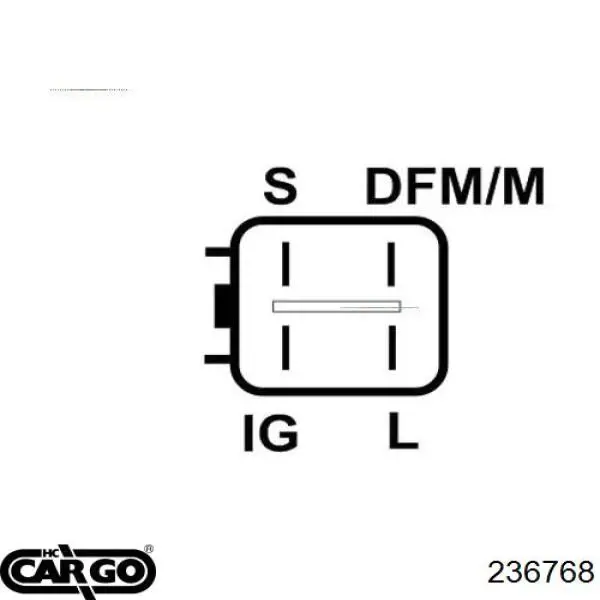 236768 Cargo regulador de rele del generador (rele de carga)