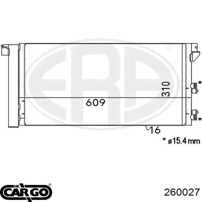 260027 Cargo condensador aire acondicionado