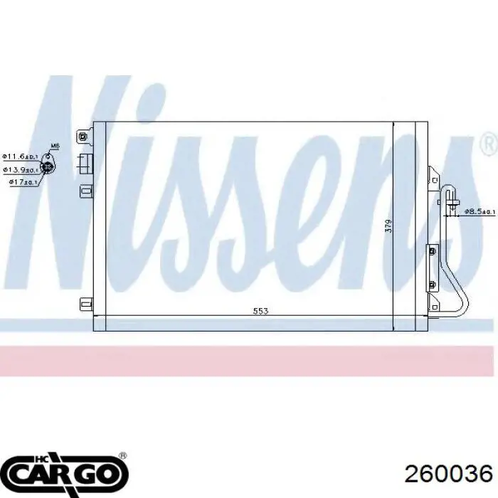 260036 Cargo condensador aire acondicionado