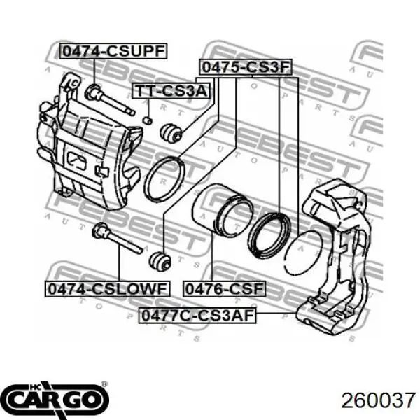 260037 Cargo condensador aire acondicionado