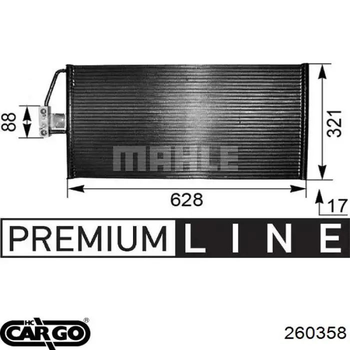 260358 Cargo condensador aire acondicionado