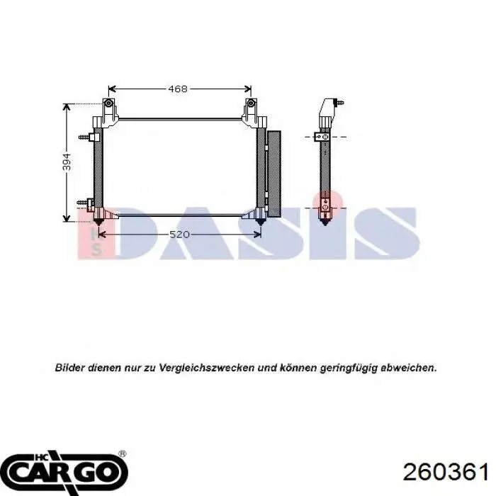 260361 Cargo condensador aire acondicionado