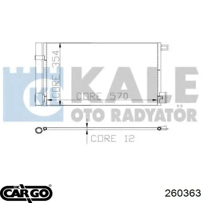 260363 Cargo condensador aire acondicionado