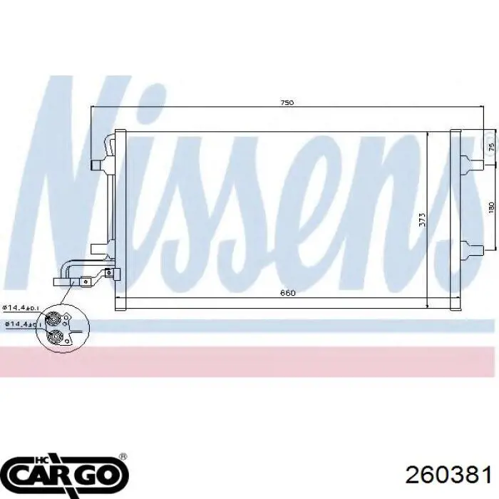 260381 Cargo condensador aire acondicionado