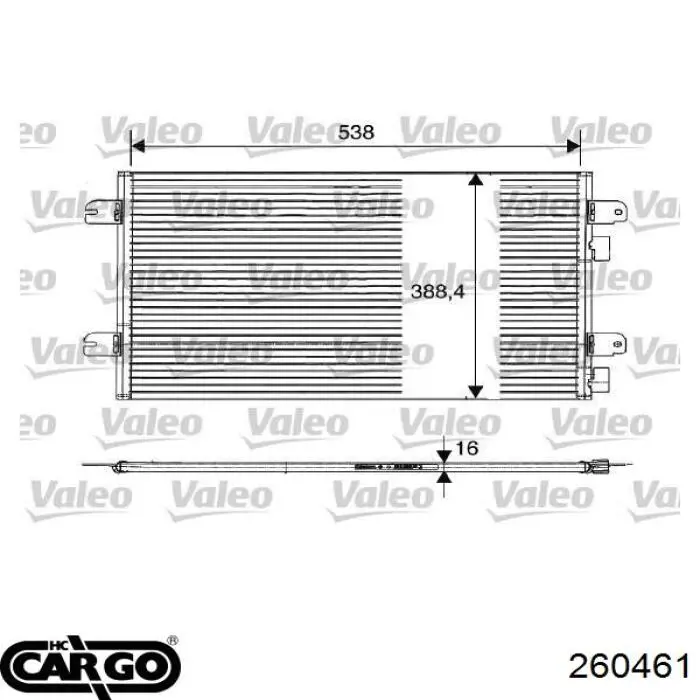 260461 Cargo condensador aire acondicionado