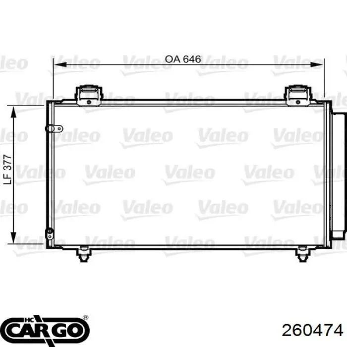 260474 Cargo condensador aire acondicionado