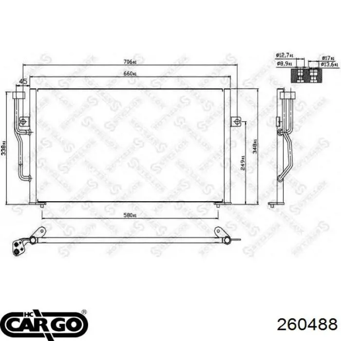 260488 Cargo condensador aire acondicionado