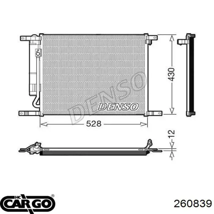 260839 Cargo receptor-secador del aire acondicionado