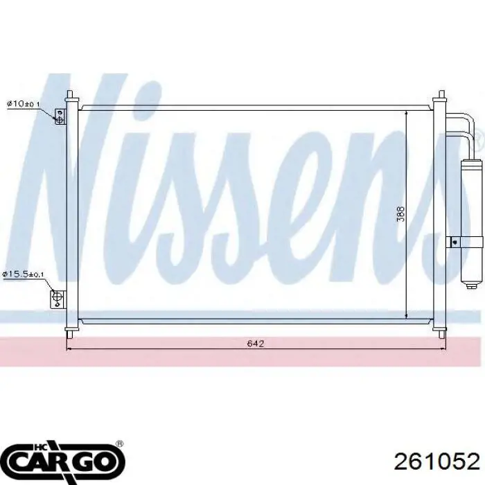 261052 Cargo condensador aire acondicionado