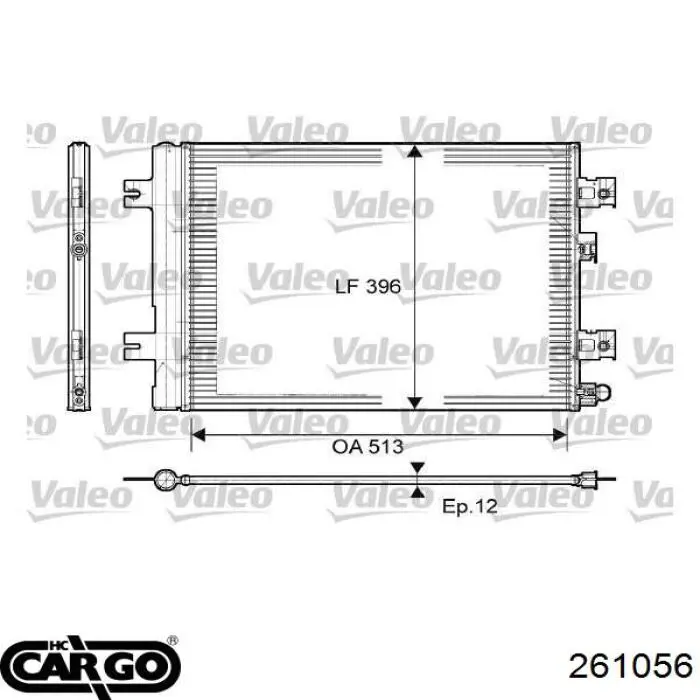 261056 Cargo condensador aire acondicionado