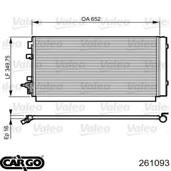 261093 Cargo condensador aire acondicionado
