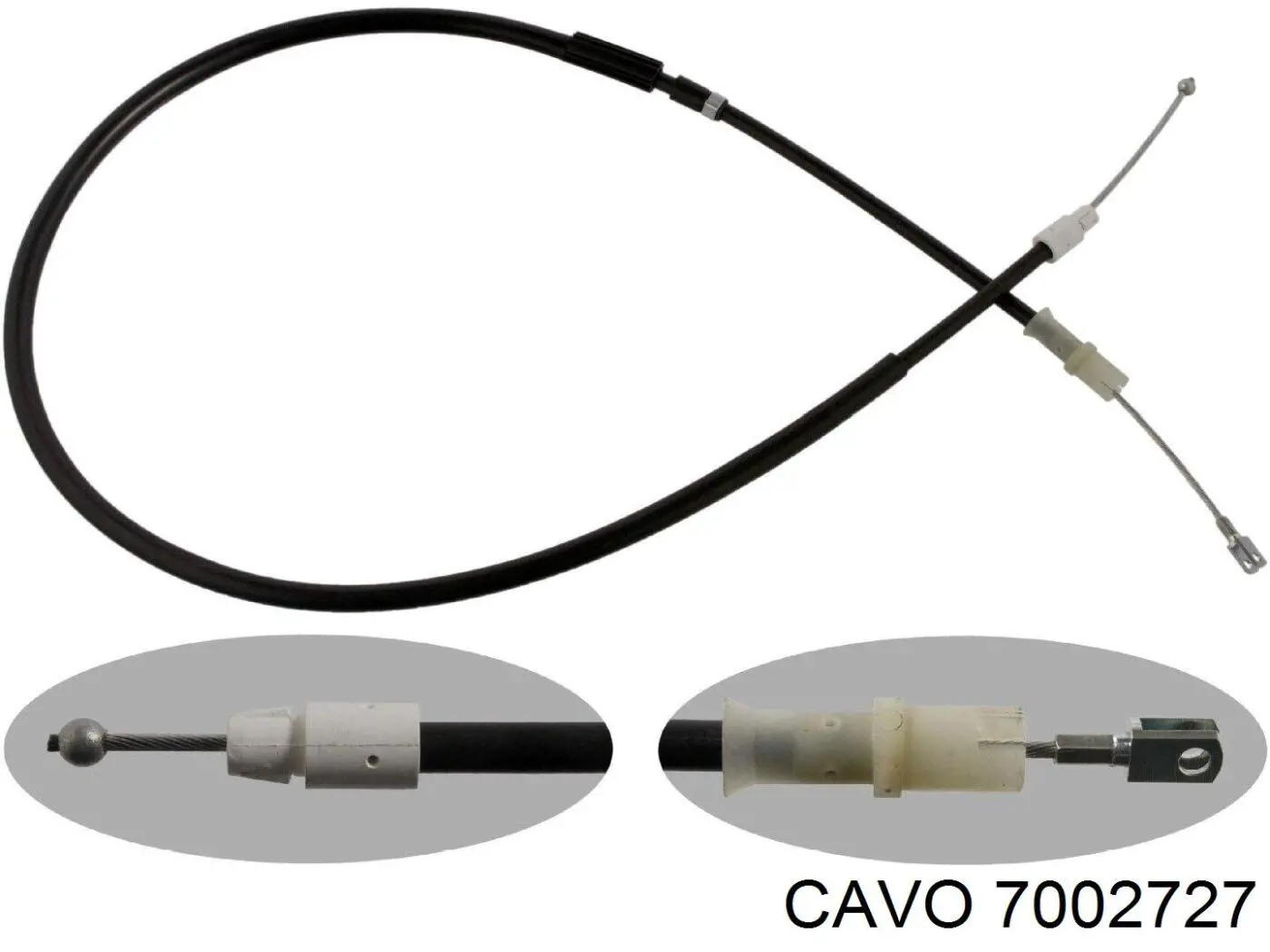 7002 727 Cavo cable de freno de mano trasero derecho/izquierdo