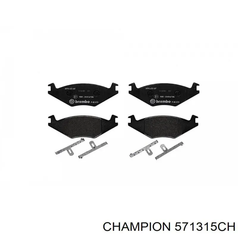 571315CH Champion pastillas de freno delanteras