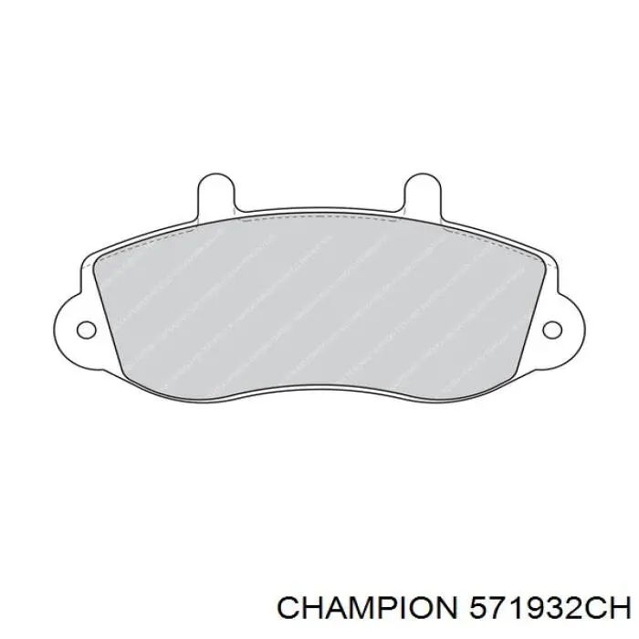 571932CH Champion pastillas de freno delanteras