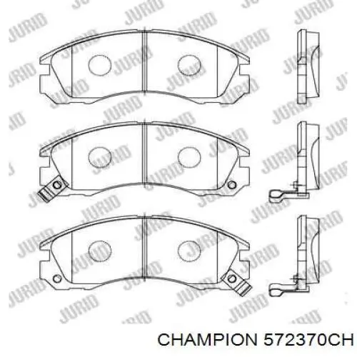 572370CH Champion pastillas de freno delanteras