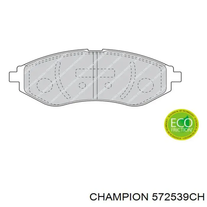 572539CH Champion pastillas de freno delanteras