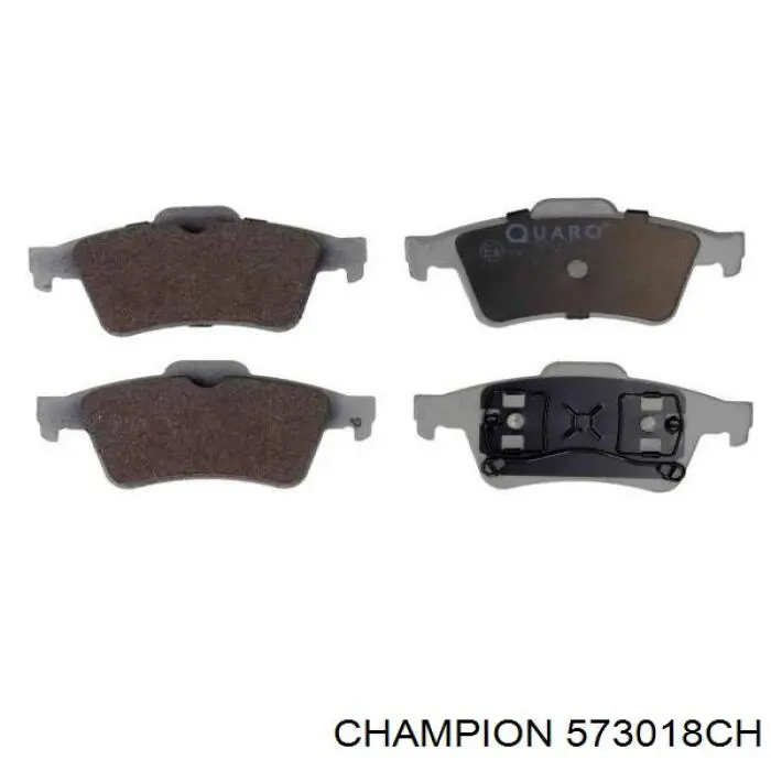 573018CH Champion pastillas de freno traseras