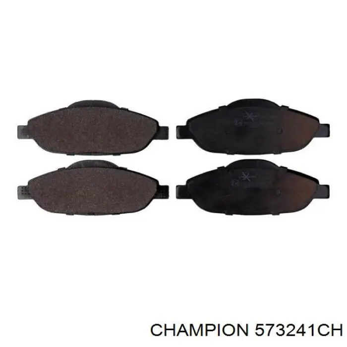 573241CH Champion pastillas de freno delanteras