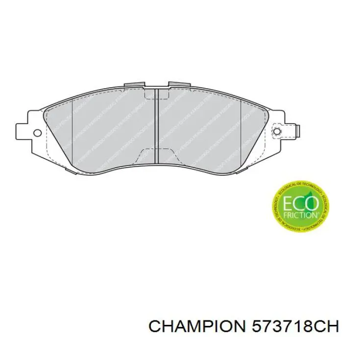 573718CH Champion pastillas de freno delanteras