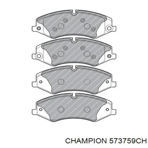 573759CH Champion pastillas de freno delanteras