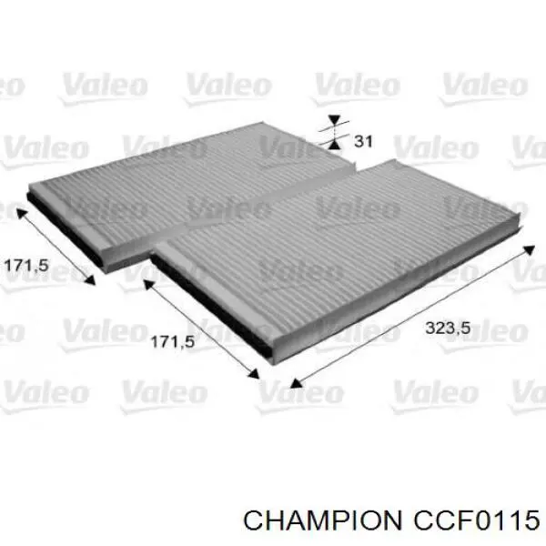 CCF0115 Champion filtro de habitáculo