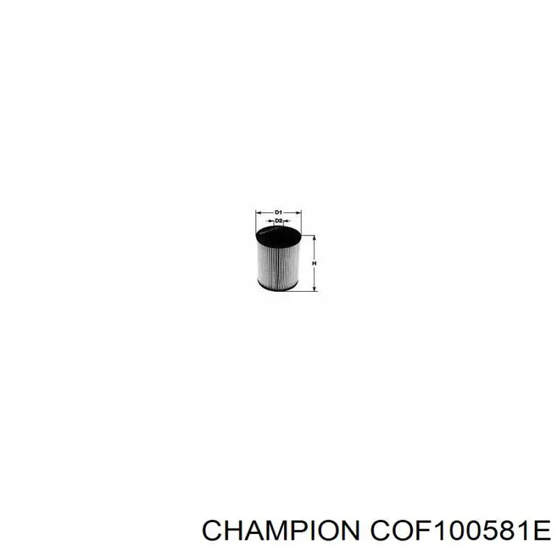 COF100581E Champion filtro de aceite