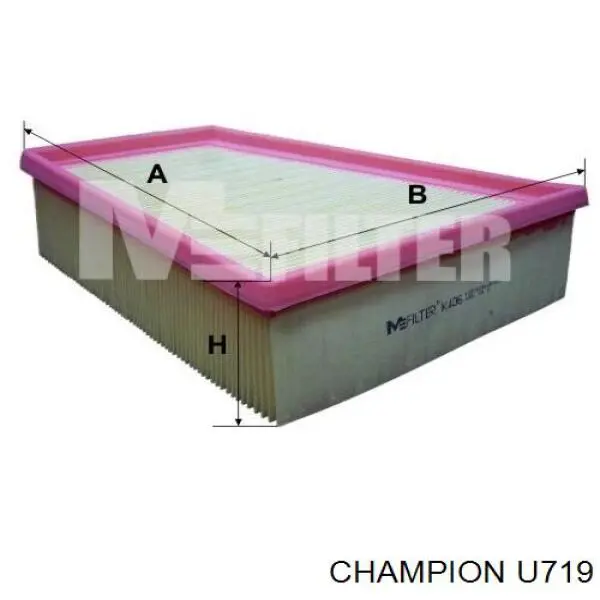 U719 Champion filtro de aire