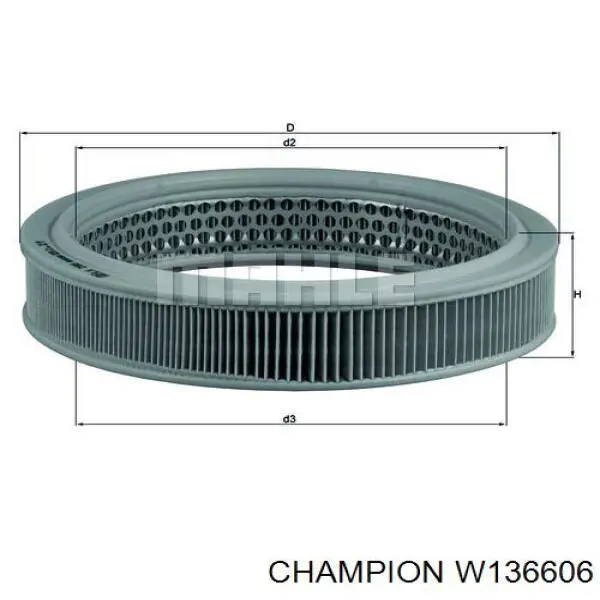  Filtro de aire para Fiat Regata 138