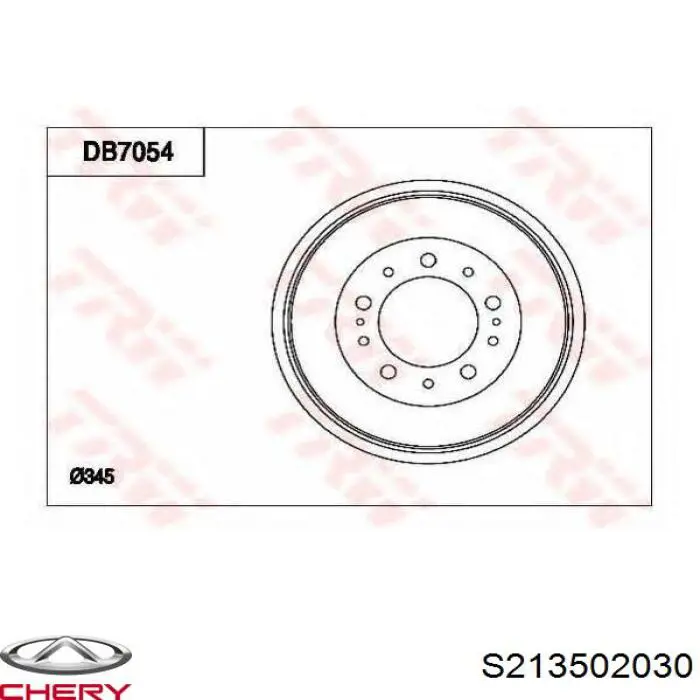  Freno de tambor trasero para Chery QQ6 S21