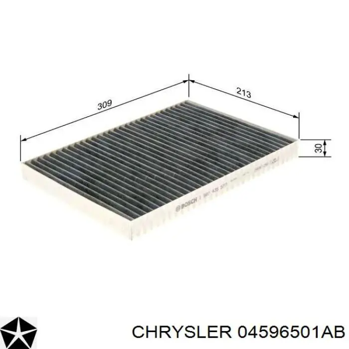 04596501AB Chrysler filtro de habitáculo