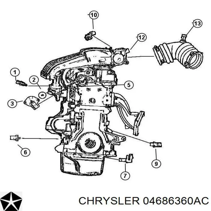 04686360AC Chrysler 