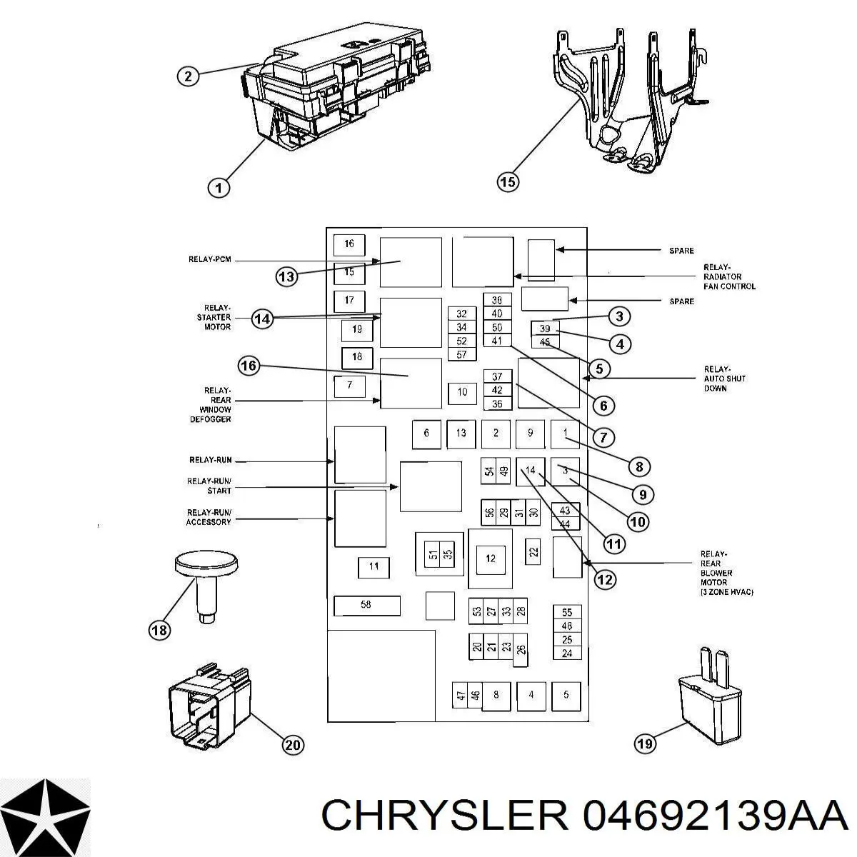 04692139AA Chrysler 