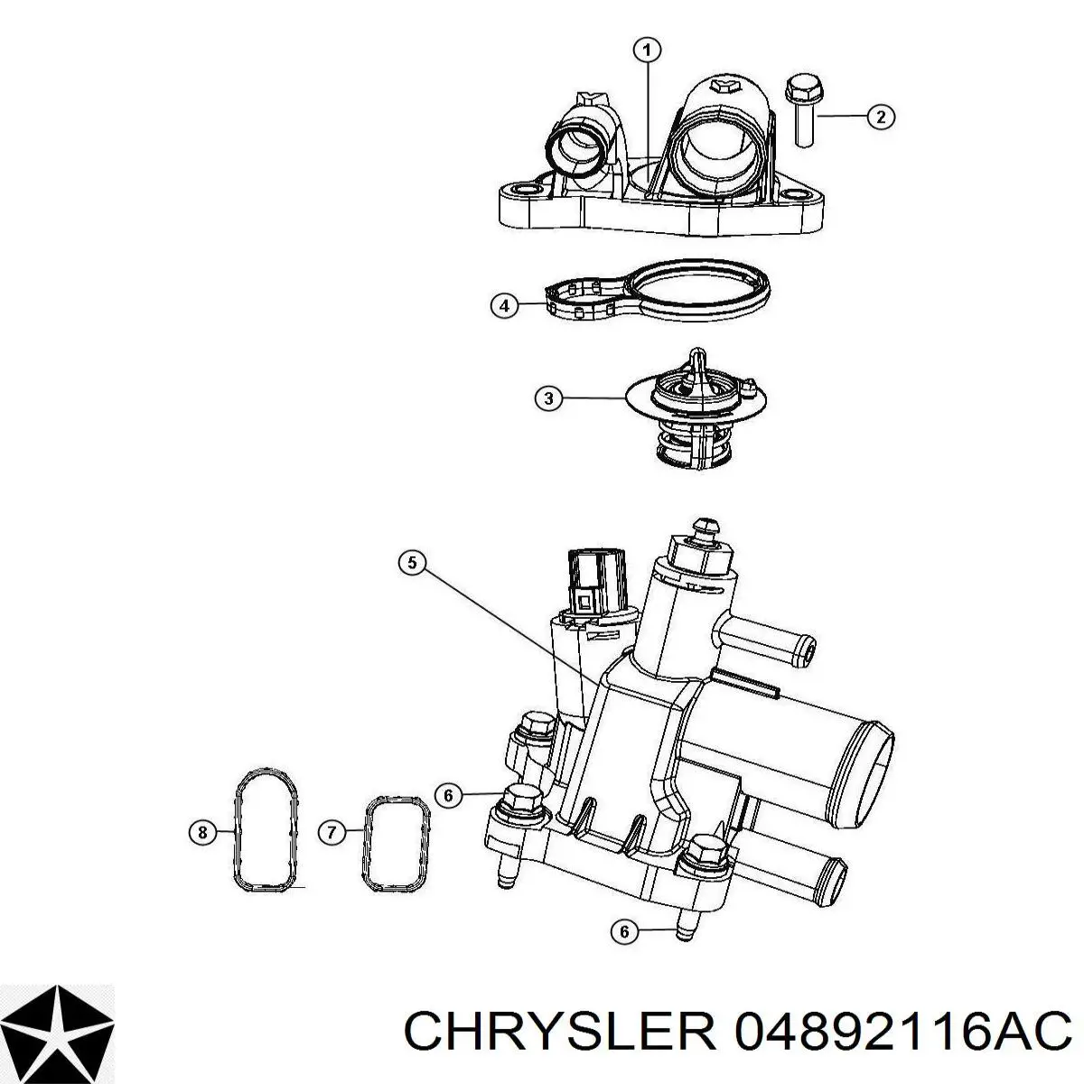 04892116AC Chrysler 