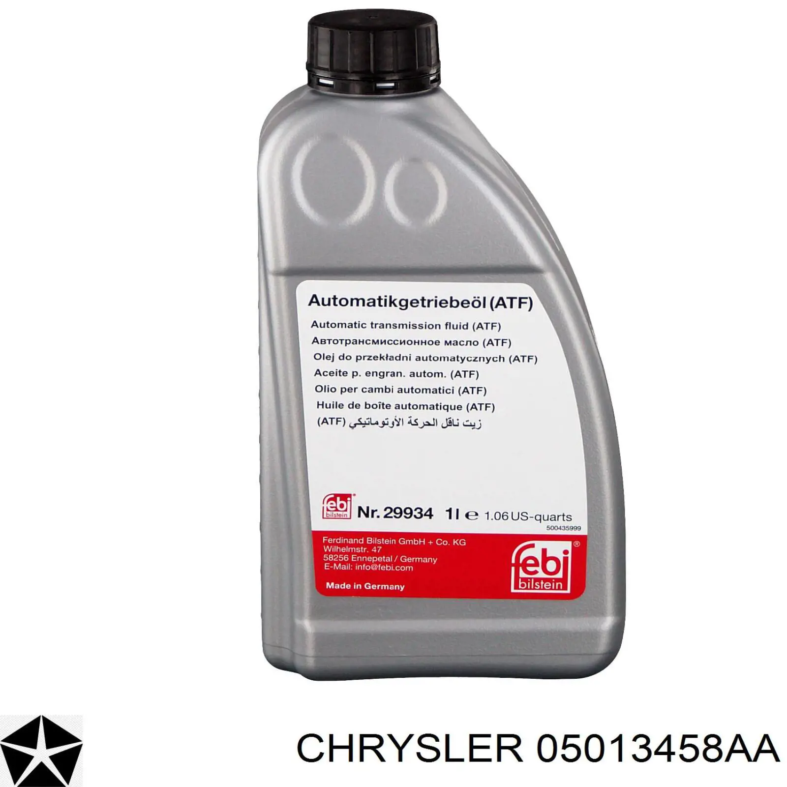 05013458AA Chrysler aceite transmisión