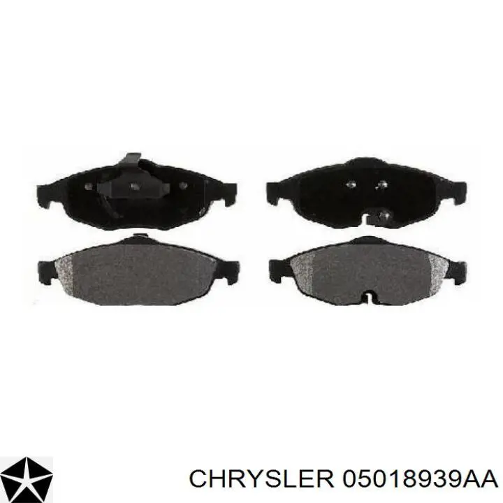 05018939AA Chrysler pastillas de freno delanteras