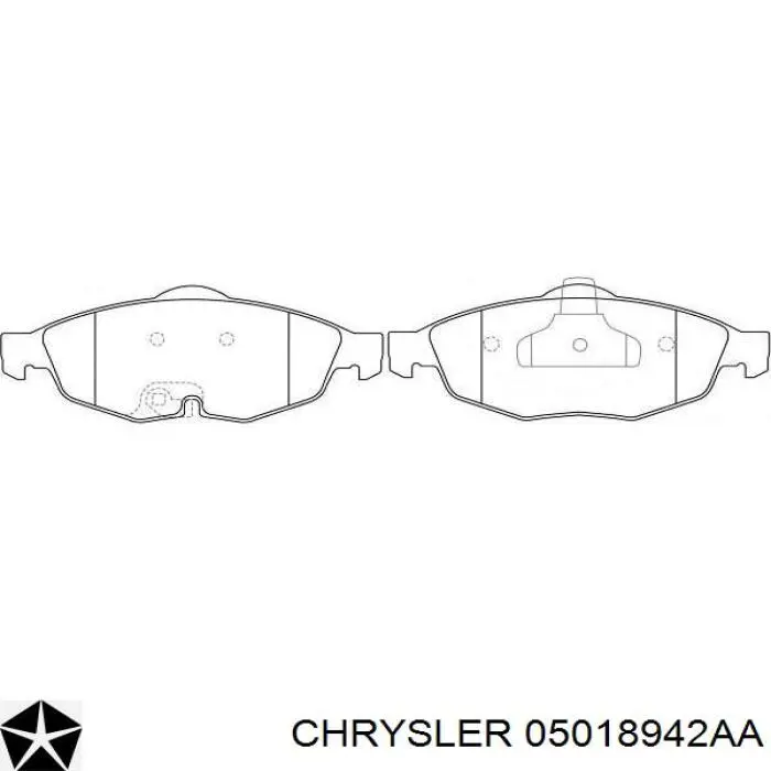 05018942AA Chrysler pastillas de freno delanteras