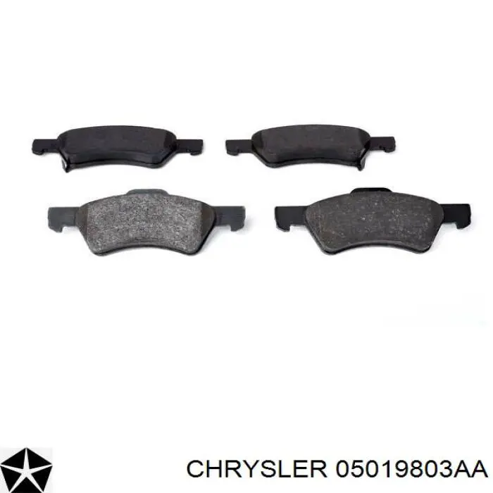 05019803AA Chrysler pastillas de freno delanteras