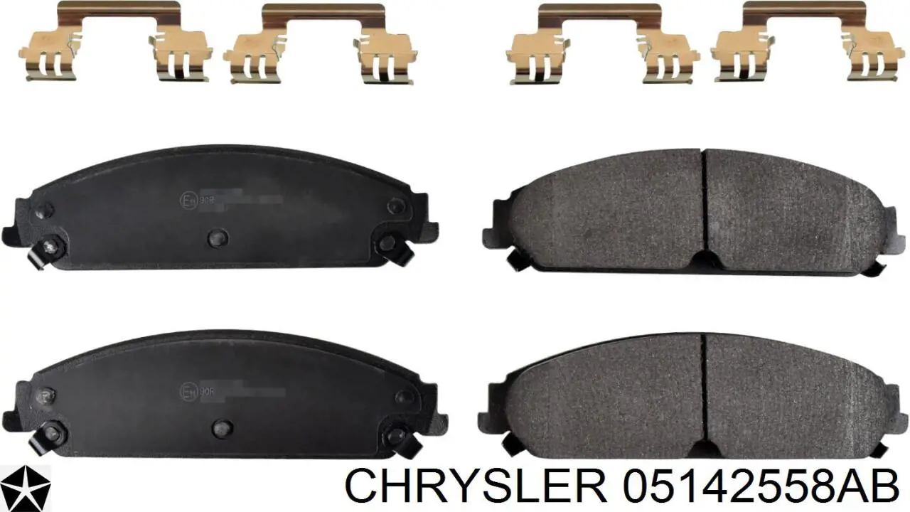 05142558AB Chrysler pastillas de freno delanteras