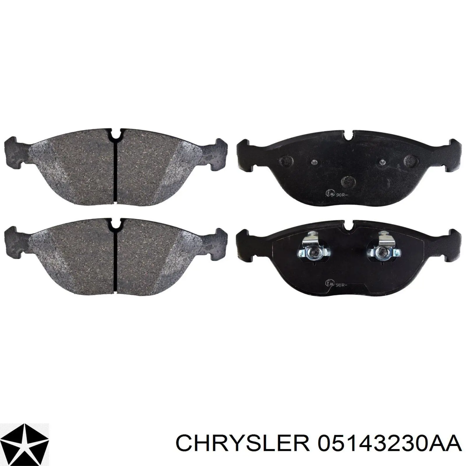 05143230AA Chrysler pastillas de freno delanteras