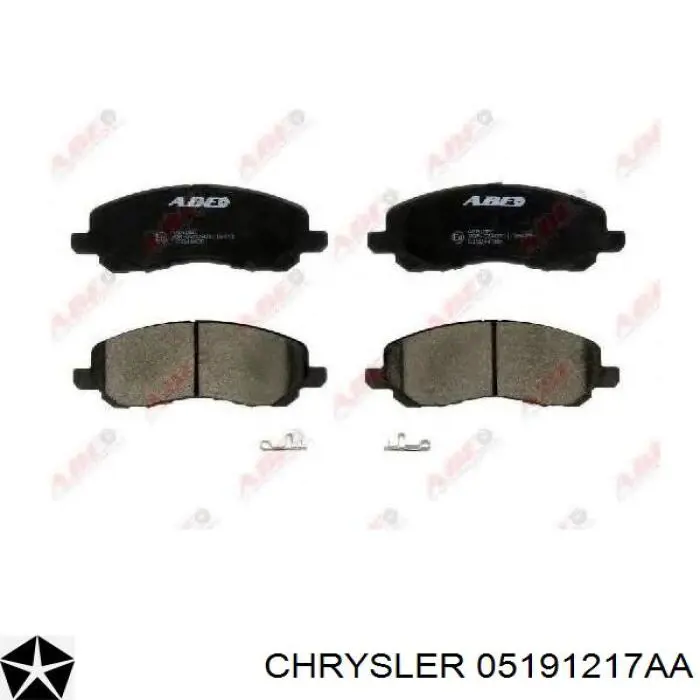 05191217AA Chrysler pastillas de freno delanteras