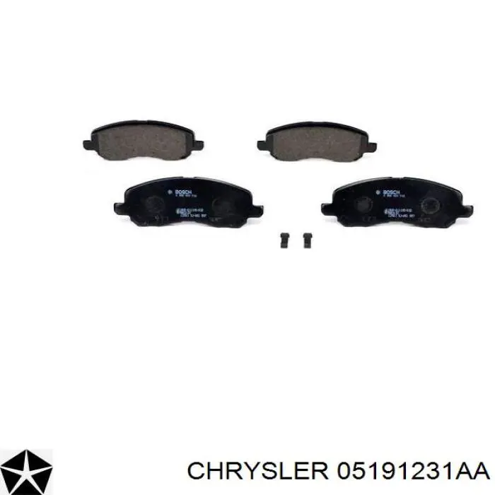 05191231AA Chrysler pastillas de freno delanteras