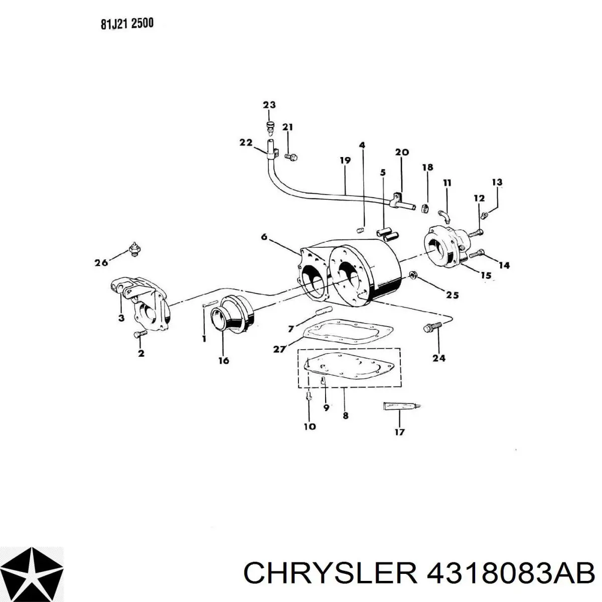 4318083AB Chrysler 