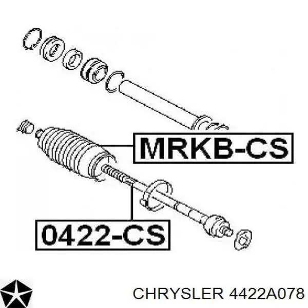 4422A078 Chrysler barra de acoplamiento