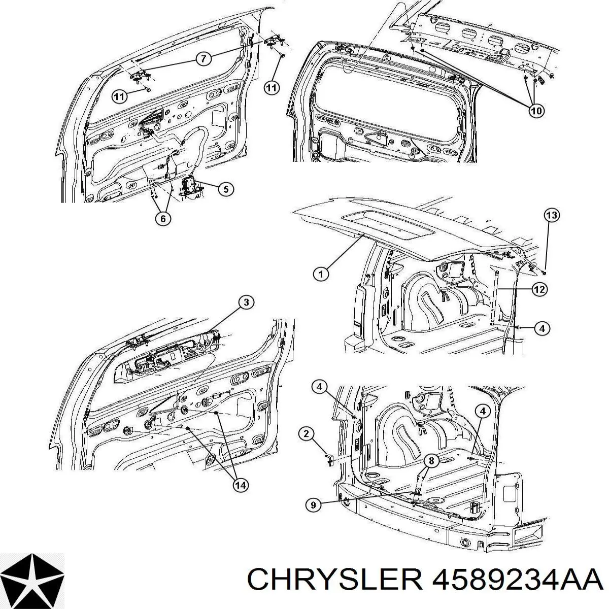 4589234AA Chrysler 